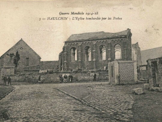 église centre village - histoire d'Haulchin